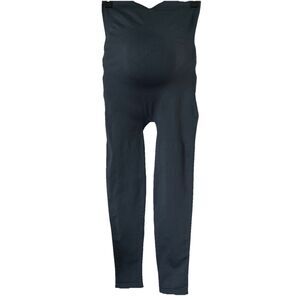 Blanqi Maternity Leggings Women's Blue Gray Comfortable Shaping Support  L EUC